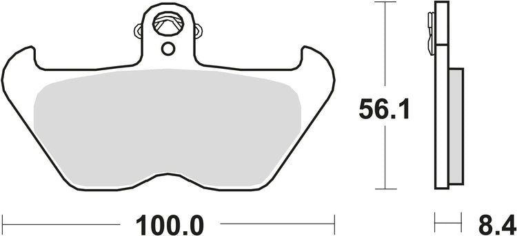 TRW Frein Pad McB 680 SV Métal fritté