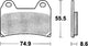 TRW Brake Pad MCB 683 CRO Hyper Carbone Racing