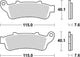 TRW Brake Pad McB 692 SV Métal fritté