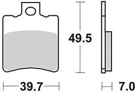 TRW Brake Pad McB 696 SR Metal fritté