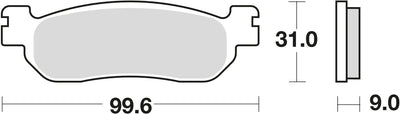 TRW Brake Pad McB 699 SHOIND METAL