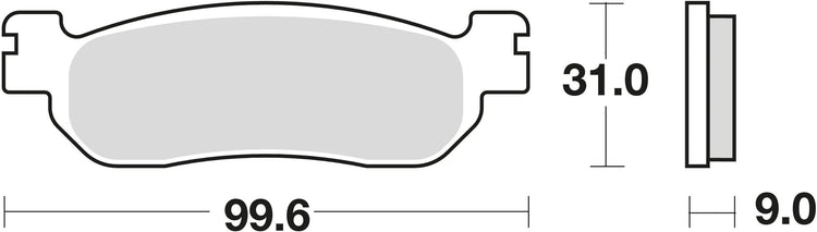 TRW Brake Pad McB 699 SHOIND METAL