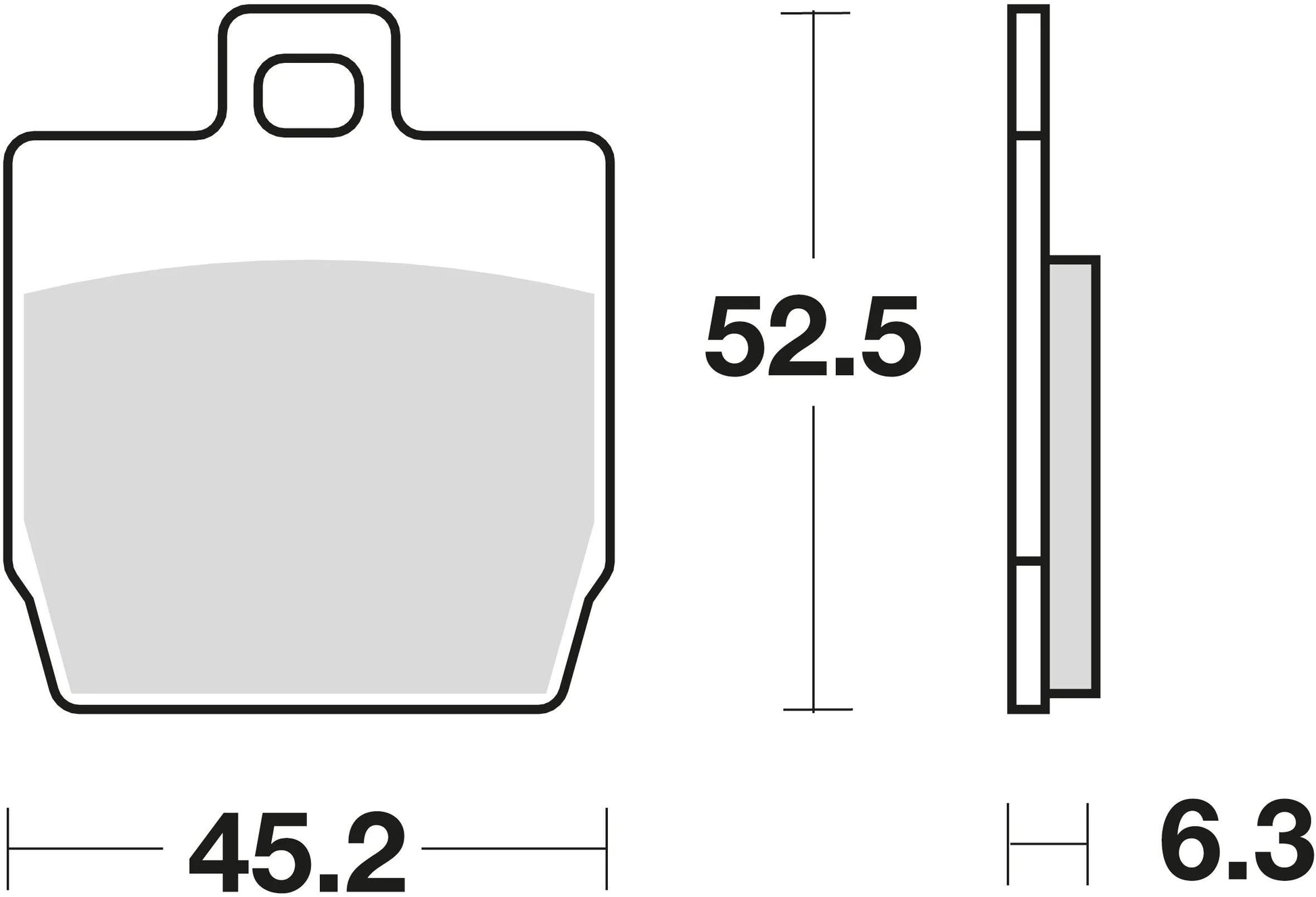 TRW Brake Pad MCB 701 Standard organique