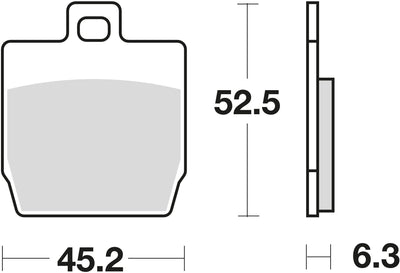 TRW Brake Pad MCB 701 Standard organique