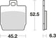TRW Brake Pad MCB 701 Standard organique