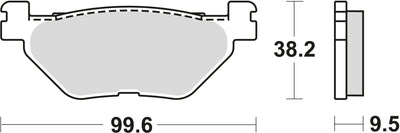 TRW Frein Pad McB 731 Métal fritté