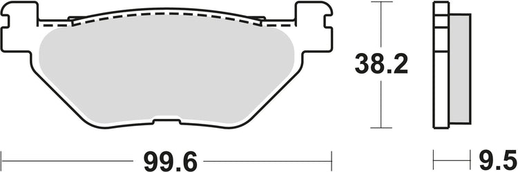 TRW Frein Pad McB 731 Métal fritté