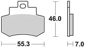 TRW Brake Pad MCB 733 Standard organique