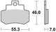 TRW Brake Pad MCB 733 Standard organique