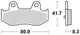 TRW Brake Pad MCB 746 Standard organique