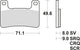 TRW Brake Pad MCB 752 CRQ Hyper Carbone Racing