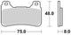 TRW Brake Pad McB 755 SV Métal fritté