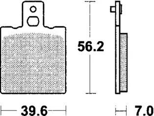 TRW Frein Pad McB 75 SI Metal fritté