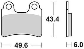 TRW Brake Pad MCB 766 Standard organique