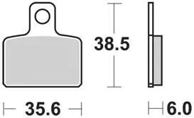 TRW Brake Pad MCB 767 Standard organique