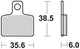 TRW Brake Pad MCB 767 Standard organique