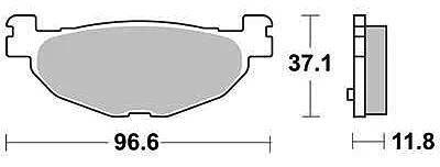 TRW Brake Pad MCB 768 Standard organique