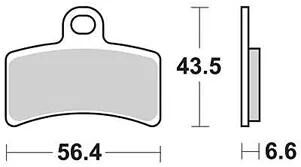 TRW Brake Pad MCB 770 Standard organique