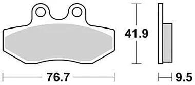 TRW Brake Pad MCB 774 Standard organique