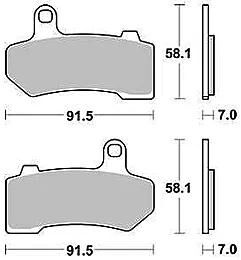 TRW Brake Pad McB 781 Métal fritté