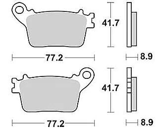 TRW Frein Pad McB 784 Métal fritté