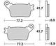 TRW Frein Pad McB 784 Métal fritté