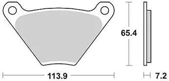TRW Brake Pad MCB 97 Standard organique