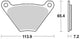 TRW Brake Pad MCB 97 Standard organique