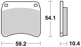 TRW Brake Pad McB 99 Standard organique