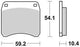 TRW Brake Pad McB 99 Standard organique