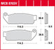 TRW Brake Pad MCB 876 SV Métal fritté