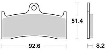 TRW Brake Pad MCB 660 Trq Sint.Metal Rauning