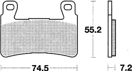 TRW Frein Pad McB 703 Trq Sint.Metal Racing