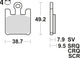 TRW Brake Pad MCB 742 TRQ SINT: Racing en métal