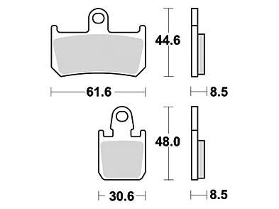 TRW Frein Pad McB 795 Trq Sin.Metal Racing