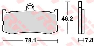 TRW Frein Pad McB 816 Trq Sin.Metal Racing