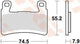 TRW Brake Pad MCB 850 Trq Sin.Metal Racing