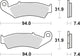 TRW Brake Pad MCB 574 RSI SINT.METAL OFFR.RAC.
