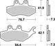 TRW Brake Pad MCB 796 Standard organique