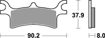 TRW Freed Pad McB 798 SI Metal fritté