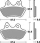 TRW Brake Pad McB 799 Métal fritté