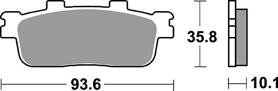 TRW Brake Pad MCB 800 Standard organique