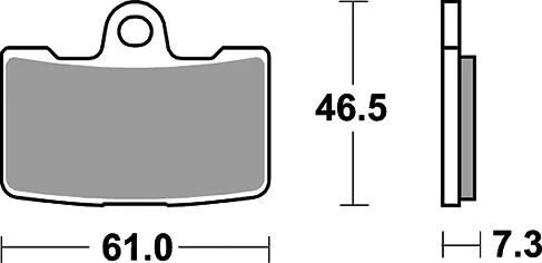 TRW Brake Pad McB 810 SV Metal fritté