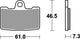 TRW Brake Pad McB 810 SV Metal fritté