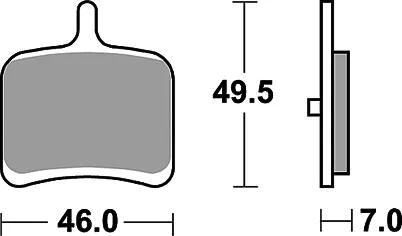 TRW Frein Pad McB 811 Métal fritté