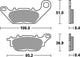 TRW Brake Pad MCB 812 Standard organique