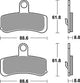 TRW Frein Pad McB 813 SV Métal fritté