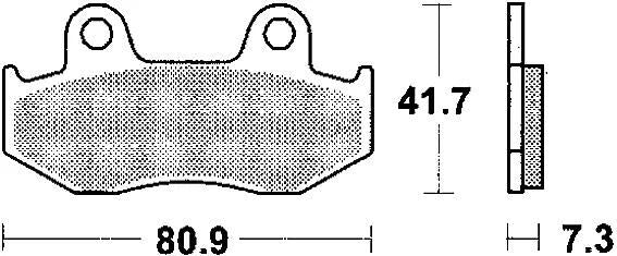 TRW Brake Pad McB 534 SRM Metal fritté