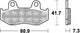 TRW Brake Pad McB 534 SRM Metal fritté