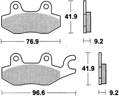 TRW Brake Pad McB 663 SRM Metal fritté
